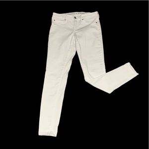 Articles of Society white raw hem jeans